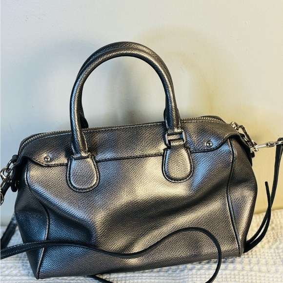 Coach Mini Bennett in Metallic Silver - Picture 2 of 7